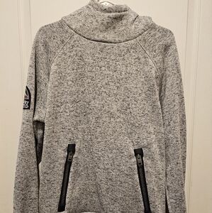 Superdry Mens Knit Heathered Hoodie M20090PP Grey XL